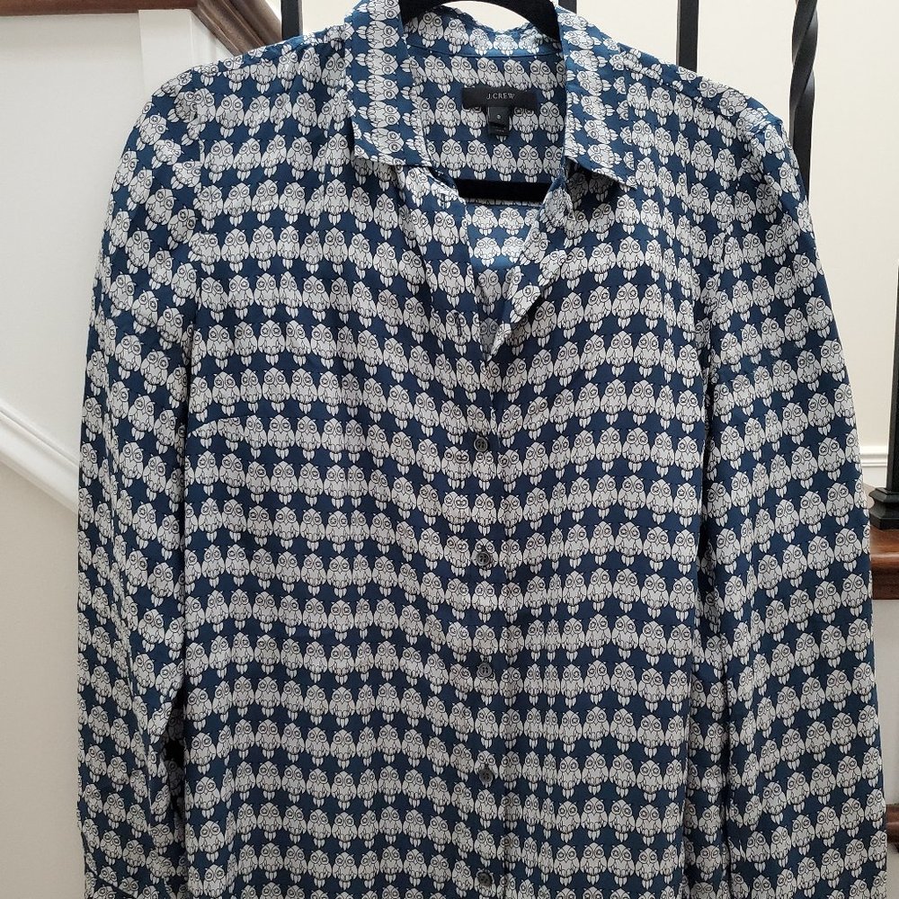 J. Crew Silk Shirt, EUC